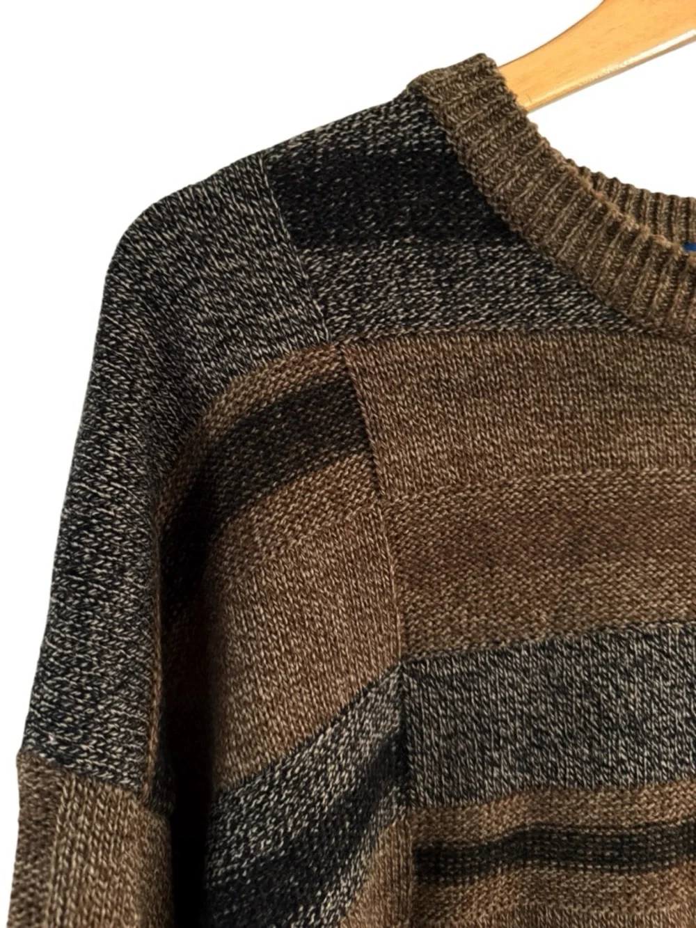 Grandpa Sweater Dark Grunge Brown Vintage Towncraft Mens Size Medium Cosby Style